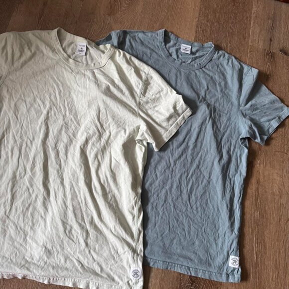 Reigning Champion Blue & Light Green Cotton Performance T Shirts Size M - Picture 2 of 8